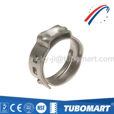 Flexible connect stainless steel PEX pinch clamp crimp ring for pex pipe