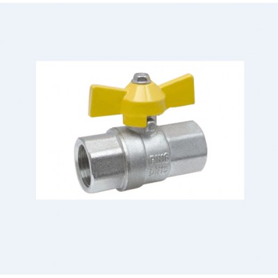 Nickle Plating Brass Ball Valve with Steel Handle