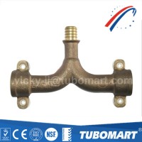 OEM design floor heating supply pipe fitting brass mixer pex plumbing fitting for plastic tube