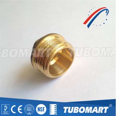 2019 NPT brass threaded coupling brass nipple fittings straight connector with high quality