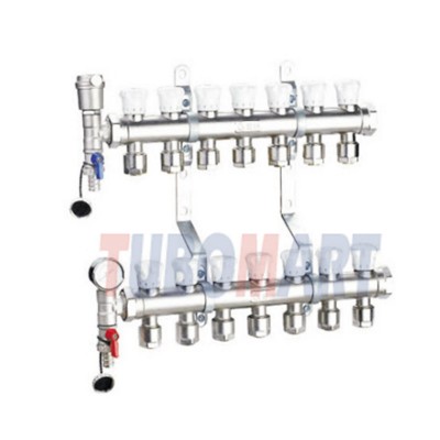 Floor Heating Systems manifold Type brass water manifold