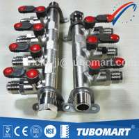 Good quality brass gas manifolds for gas pipe