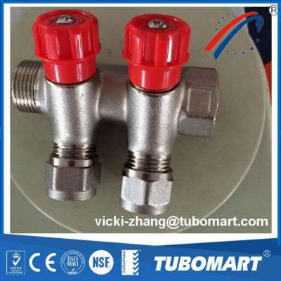 OEM Brass Pex water Manifolds and under floor heating manifolds for pex al pex under floor heating pipe