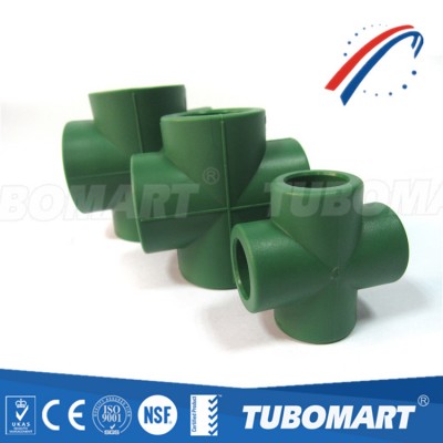 Good quality and price ppr fitting PPR Cross Piece for ppr water pipe