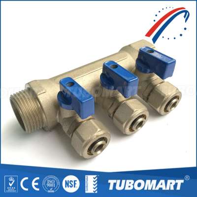 floor heating pex manifold system with pump